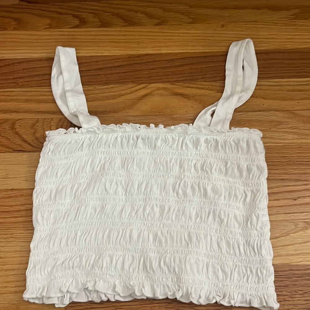 American Eagle White Crop Top